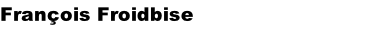 François Froidbise