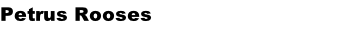 Petrus Rooses