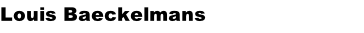 Louis Baeckelmans