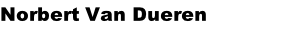 Norbert Van Dueren