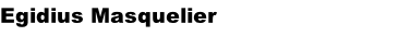 Egidius Masquelier