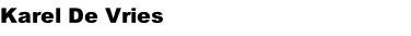Karel De Vries